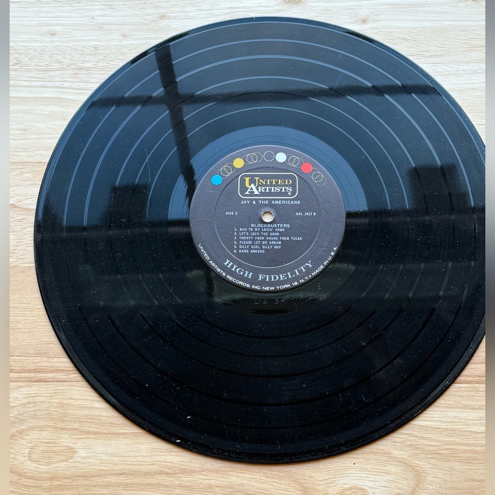 United Artists Vinyl Record- Jay & The Americans Blockbusters